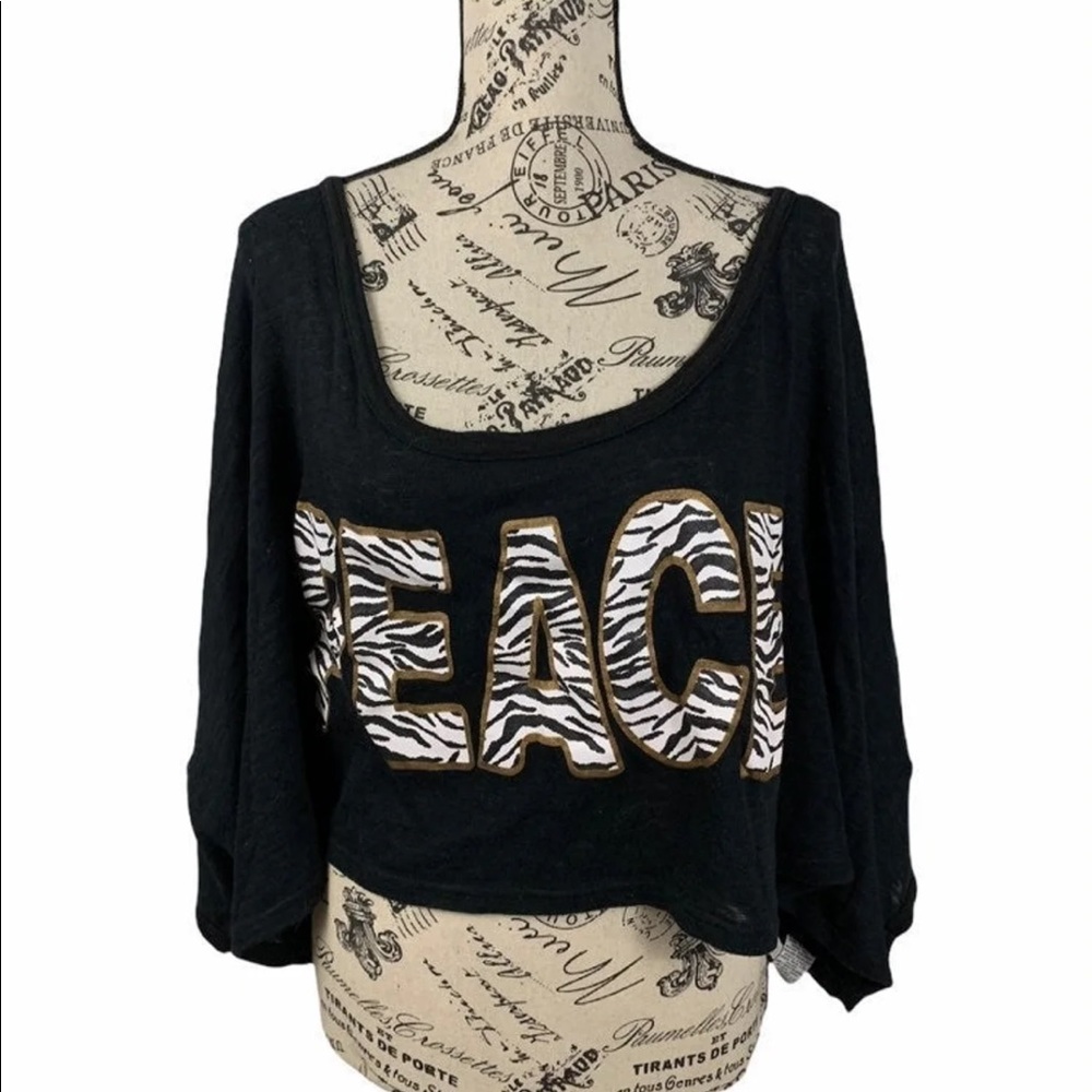 Planet gold women's crop large Blouse